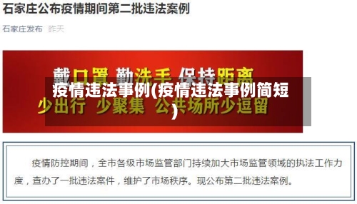 疫情违法事例(疫情违法事例简短)-第3张图片