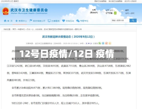 12号日疫情/12日 疫情